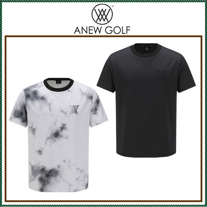 【ANEW GOLF】 MEN SM ROUND SHORT T-SHIRT / 追跡付