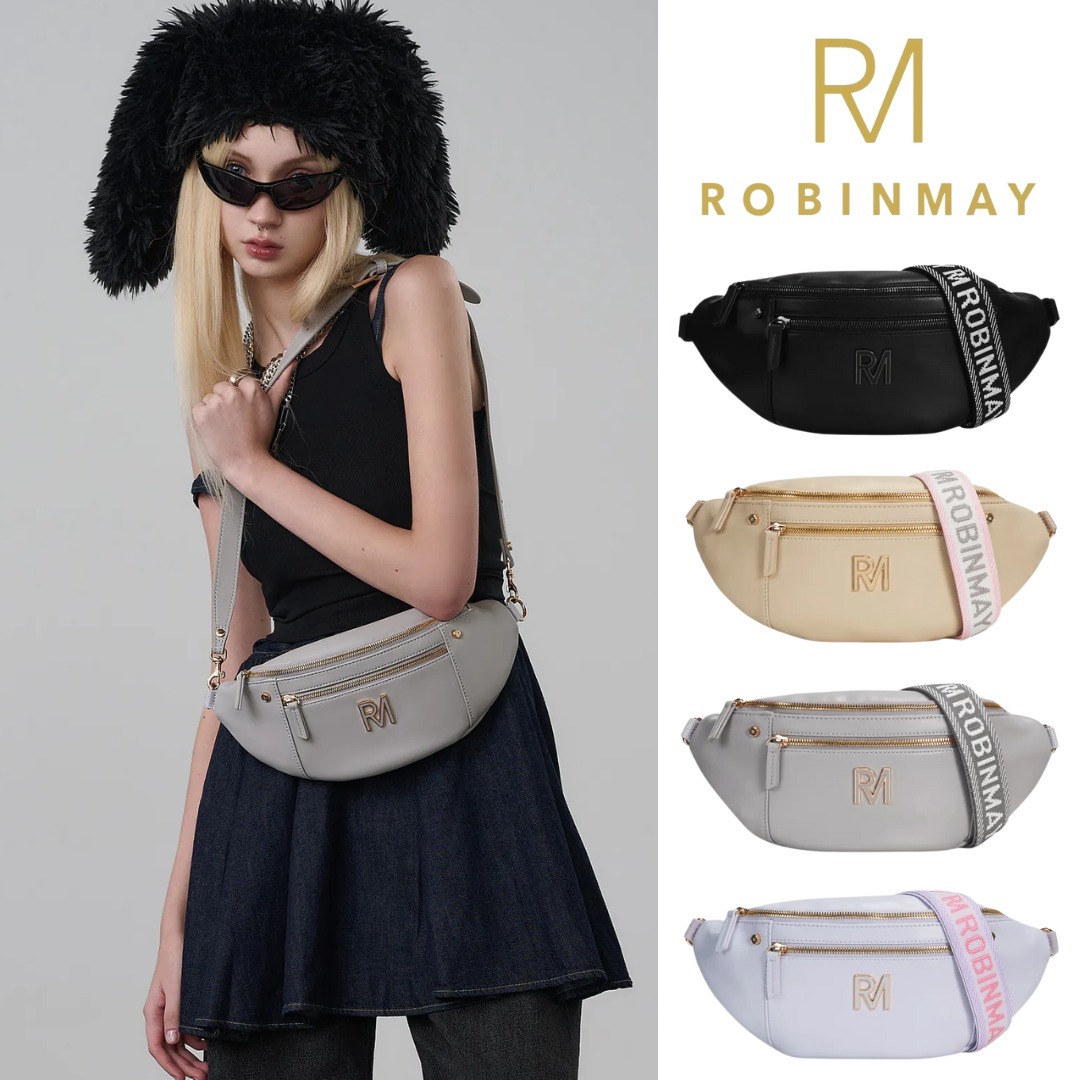 台湾 ROBINMAY ダブルストラップデザイン チェストバッグ I063