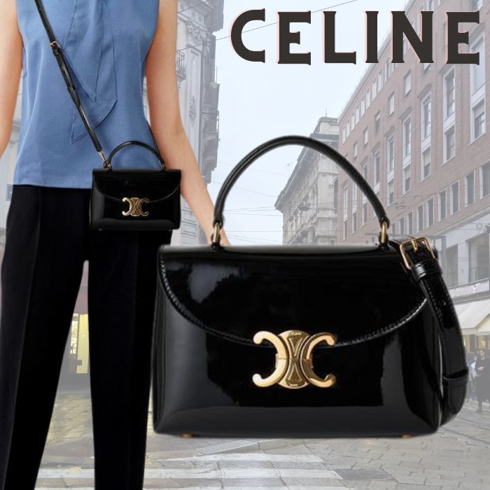 おすすめ！CELINE■ティーン ニノ バッグ パテントカーフスキン