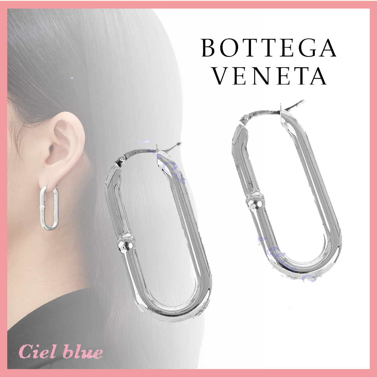 送料関税込♡BOTTEGA VENETA オーバルシェイプ ピアス