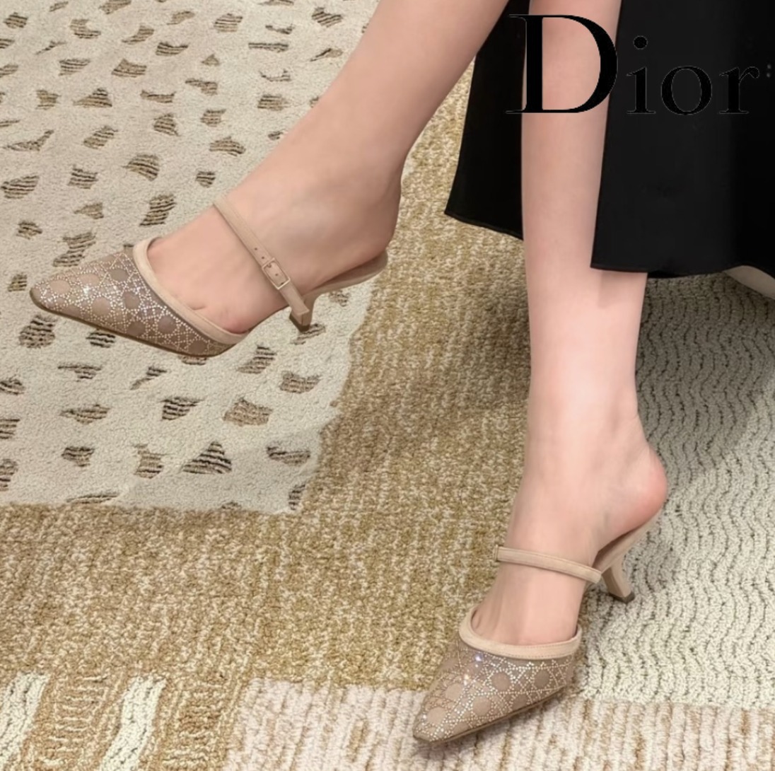 【DIOR】ディオール キャプチャー ミュール ヒール付き