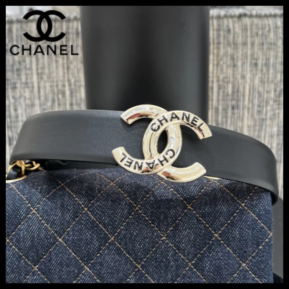 【大きめロゴがかわいい♪】CHANEL ベルト