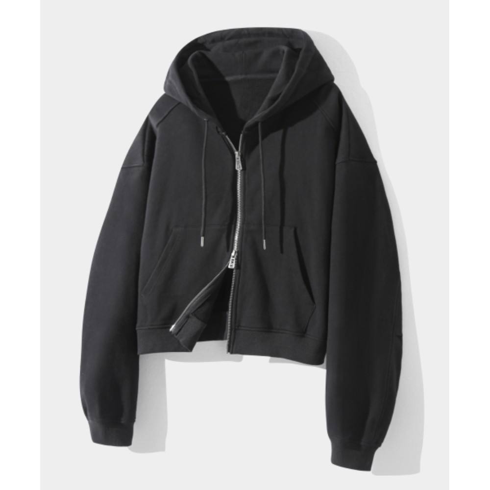 ★DIMITRI BLACK★ ASI Four Seasons Essential Crop Hooded Zip