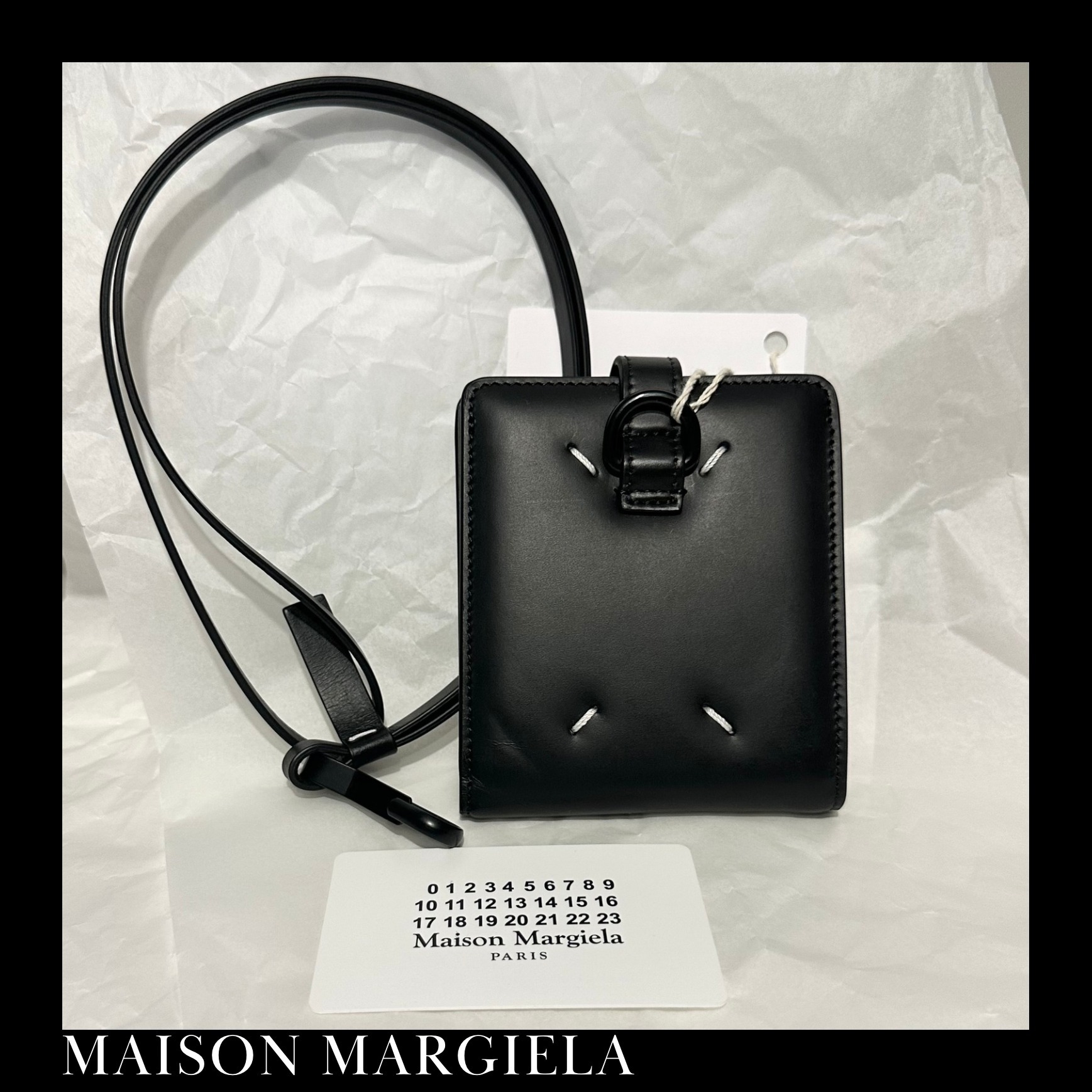 ＊送料・関税込み＊MAISON MARGIELA レザー ウォレットブラック