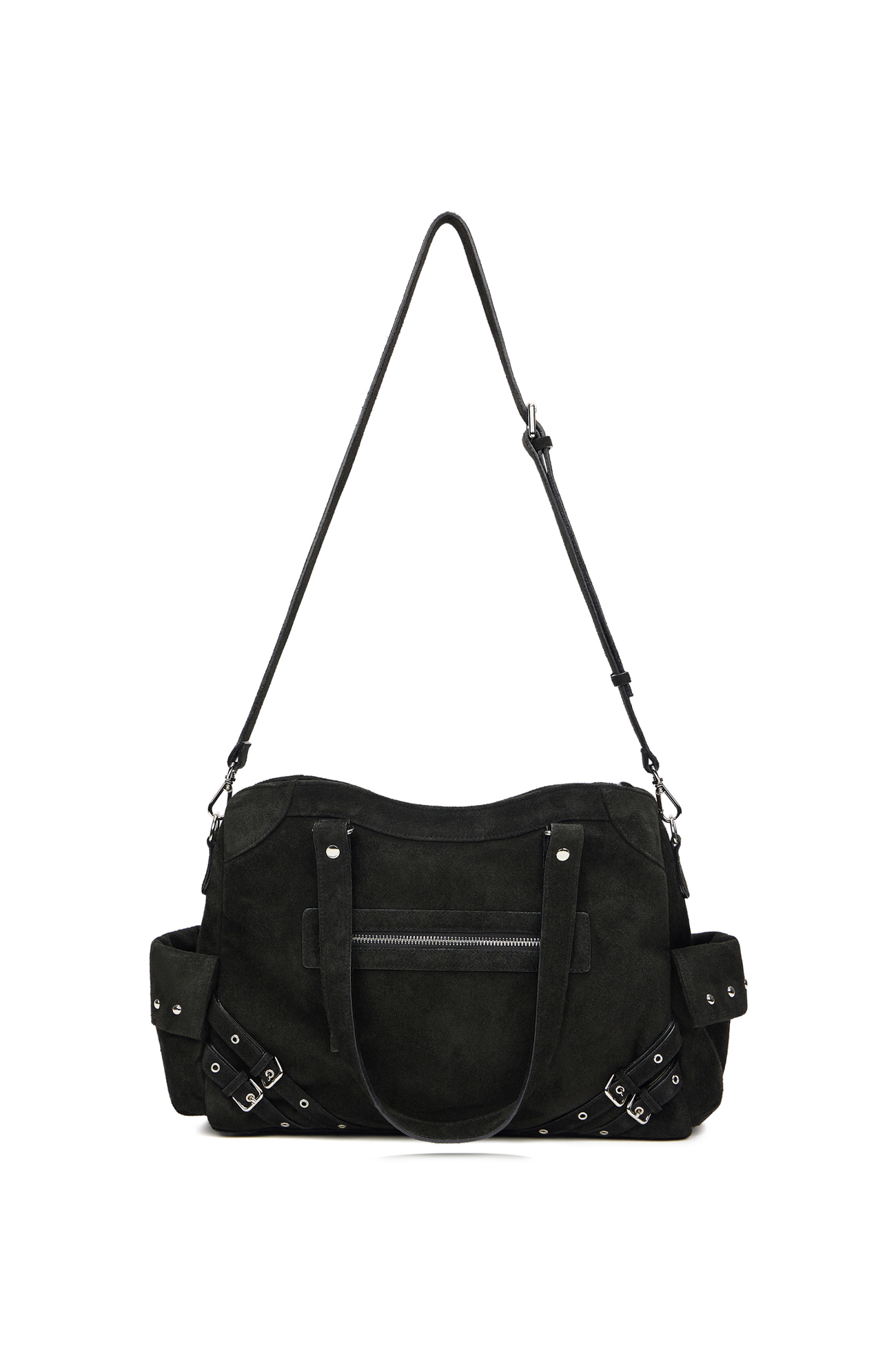 絶対一番安い DEINET 黒いバッグ ジッパーポケット付き バッグ