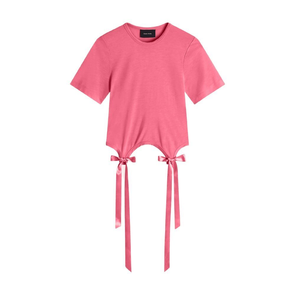 【関税込み】Bow Tails T-Shirt - Simone Rocha - Cotton - Pale