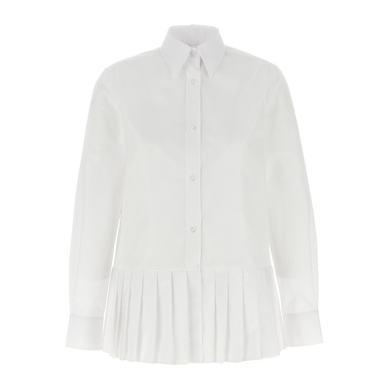 Tシャツ・カットソー THOM BROWNE SS25 'Pleated' shirt (FLL190A03113 100)