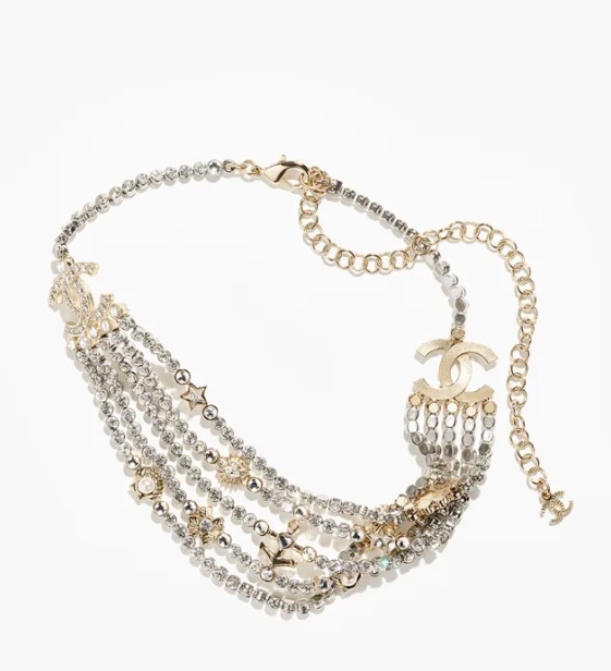 国内発送、関税なし》CHANEL 25C チョーカー パール