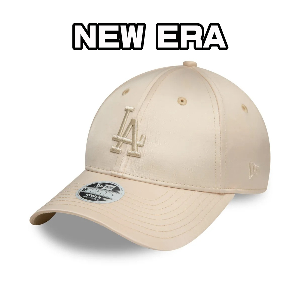 NEW ERA キャップ 9Forty ドジャース レディース ベージュ