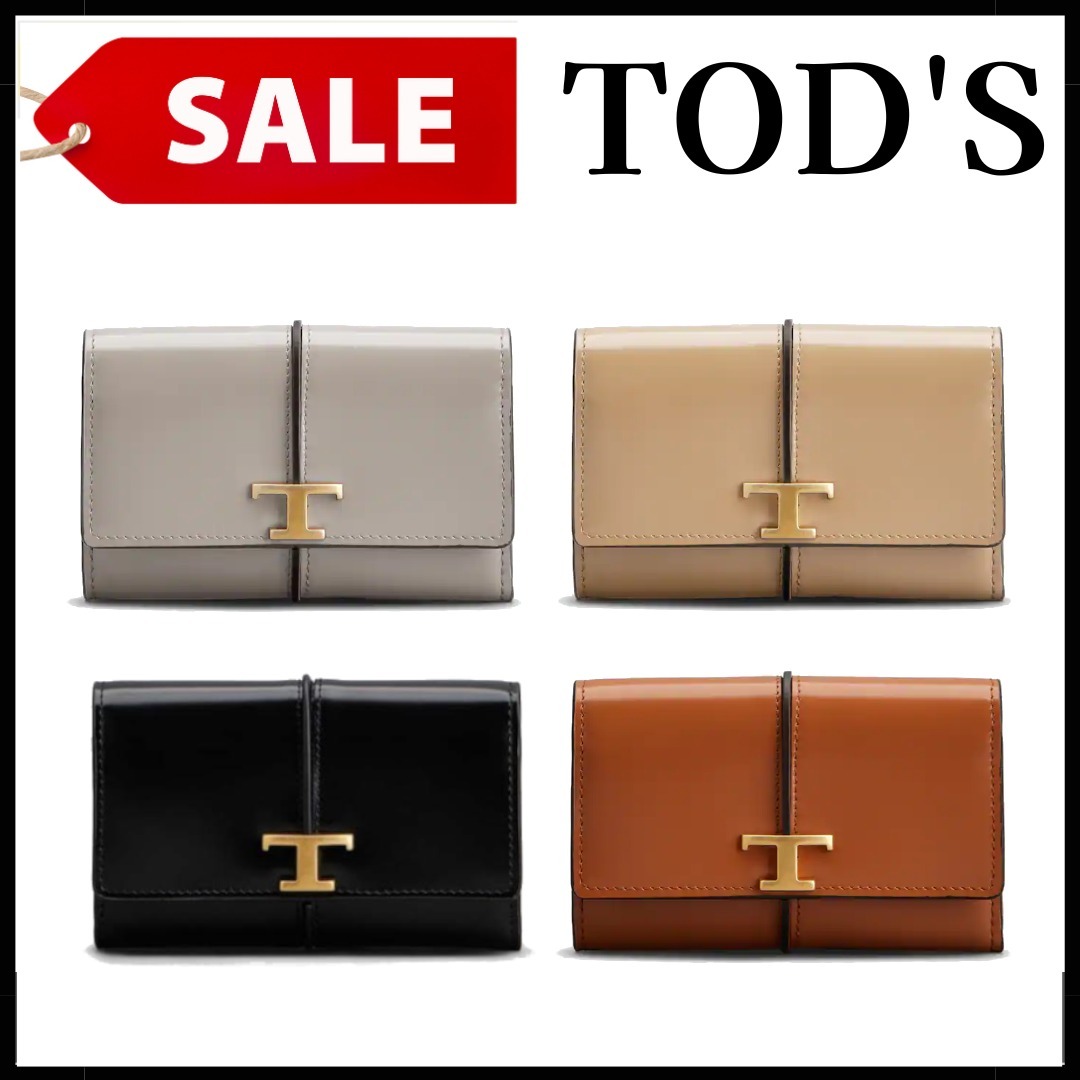 VIP SALE【TOD’S】Tタイムレスレザーウォレット