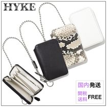 【HYKE】ハイク WALLET SMALL 財布 SHORT ZIP WALLET（WITH BALL CHAIN）-ショートジップウォレット