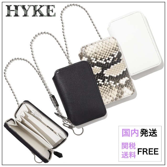 【国内買付】HYKE FOOT THE COACHER SHORT ZIP WALLET 19320