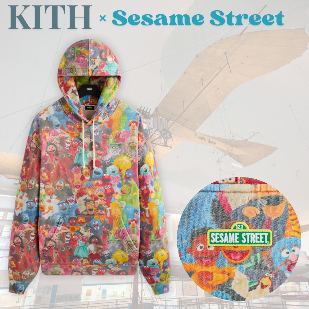 コラボ【KITH NYC×Sesame Street】みんな大好きセサミ フーディ