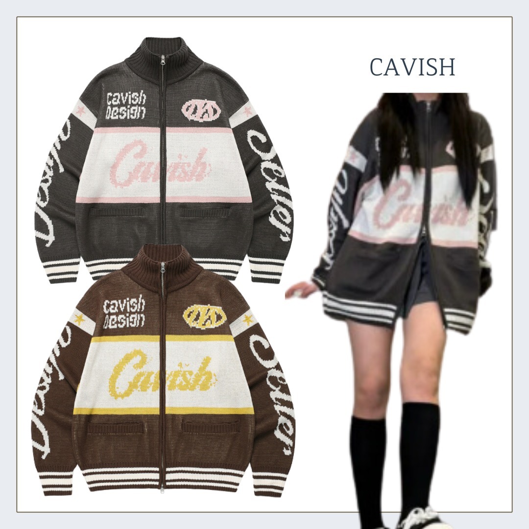 【CAVISH】レーシングチーム ニット ジップアップ