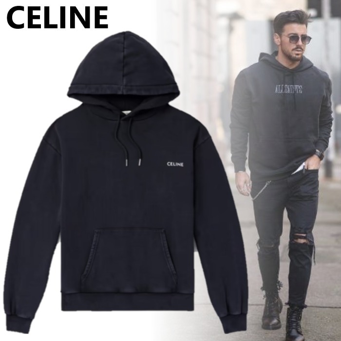国内直営**CELINE**CELINE ルーズフーディー コットンフリース
