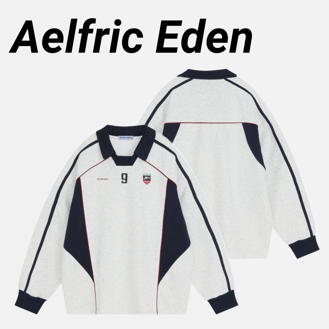 ◆Aelfric Eden◆フォールドオーバー スウェットシャツ 送料込