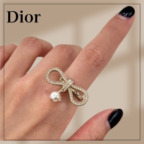 【リボン×パール♡】Dior リング
