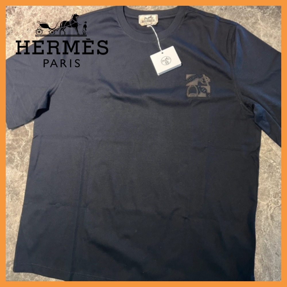 【シンプルオシャレ♡】HERMES メタリー・オ・カレ Tシャツ