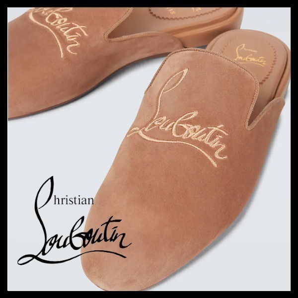 【Christian Louboutin】 Navy Coolitoフラットミュール ☆Christian Louboutin☆Navy Coolito フラットミュール
