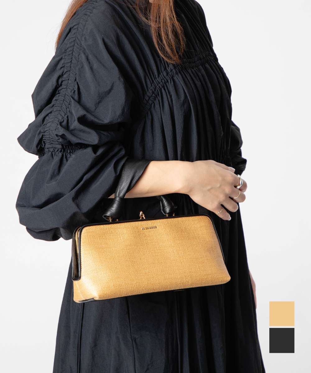 JIL SANDER GOJI SM RAFIA J07WD0086 P7114 ハンドバッグ