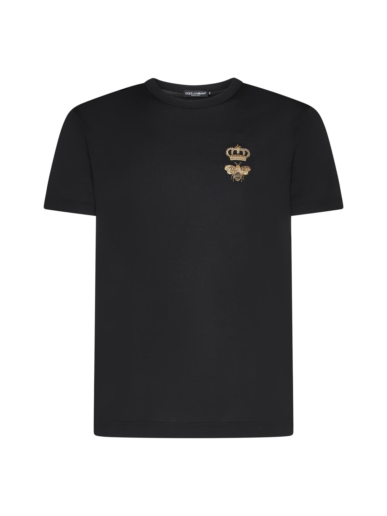 【送料&関税込】Dolce & Gabbana Cotton Crew-neck T-shirt