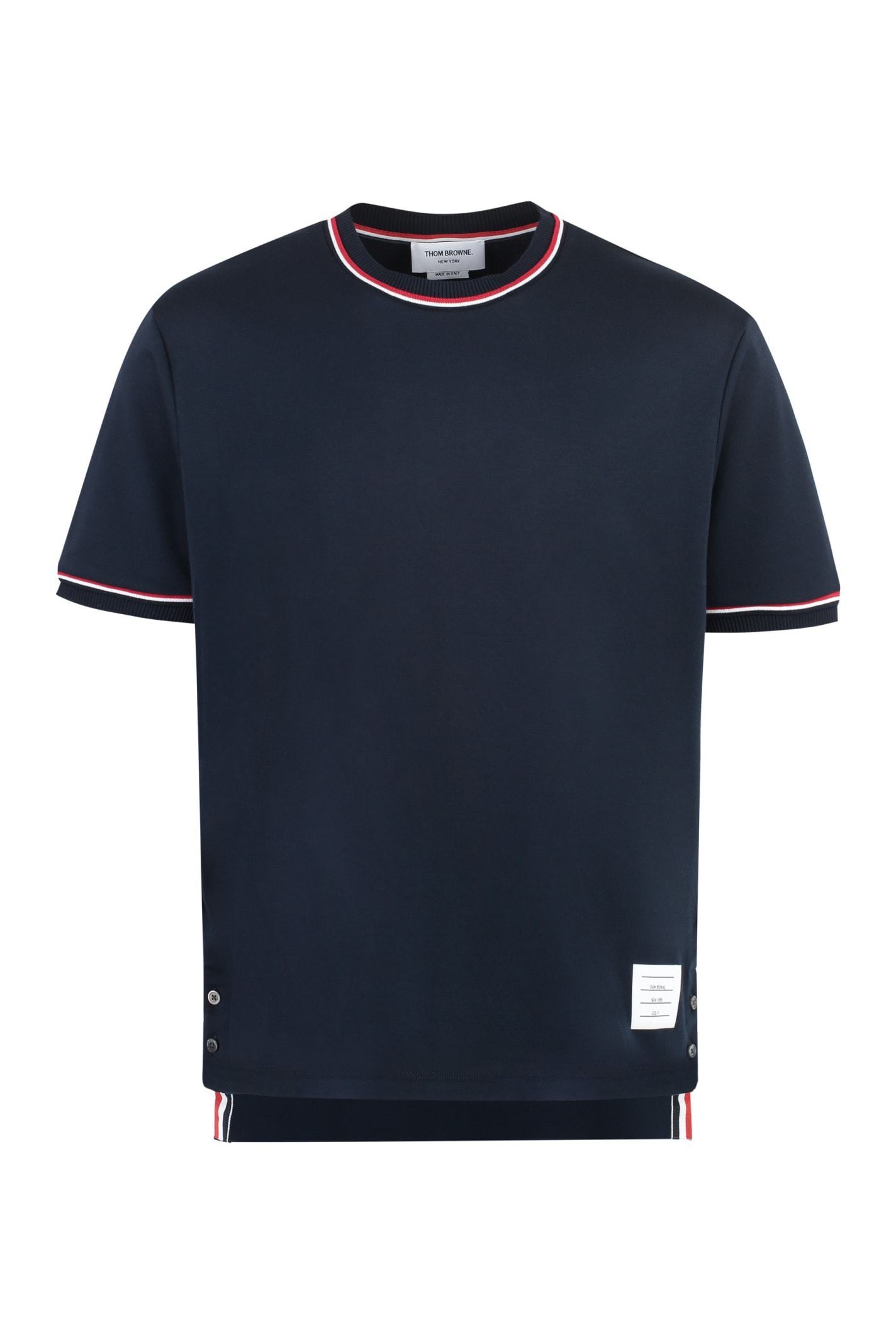 【送料&関税込】Thom Browne Cotton Crew-neck T-shirt