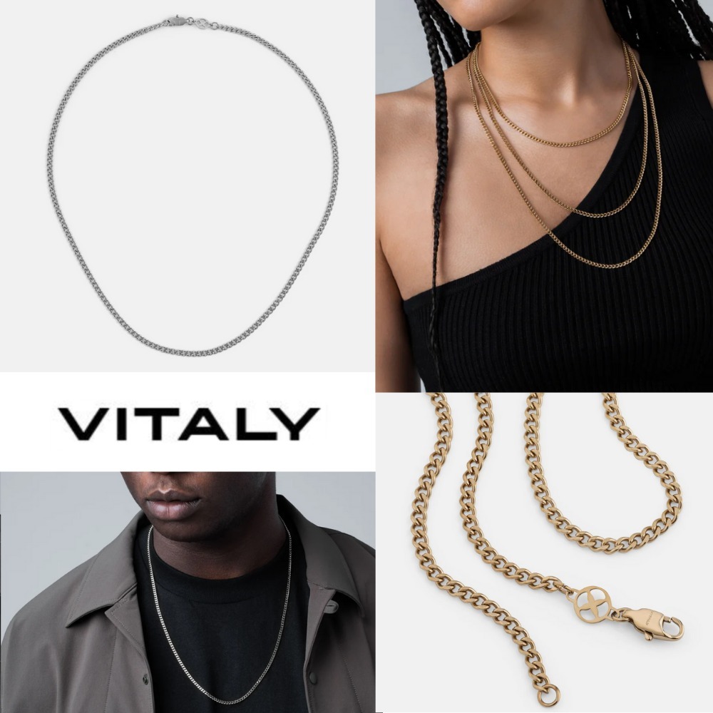 日本未販売【VITALY】ユニセックス Cuban Chain ネックレス
