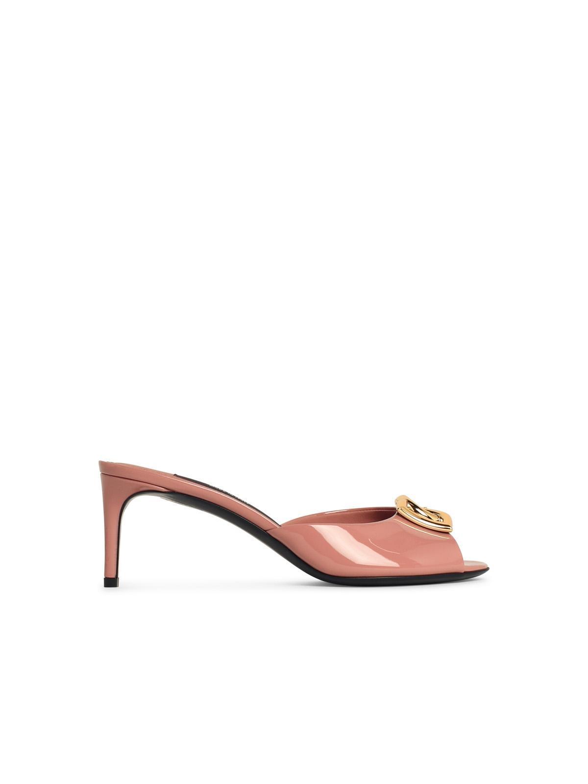 【送料&関税込】Dolce & Gabbana Pink Leather Sandals