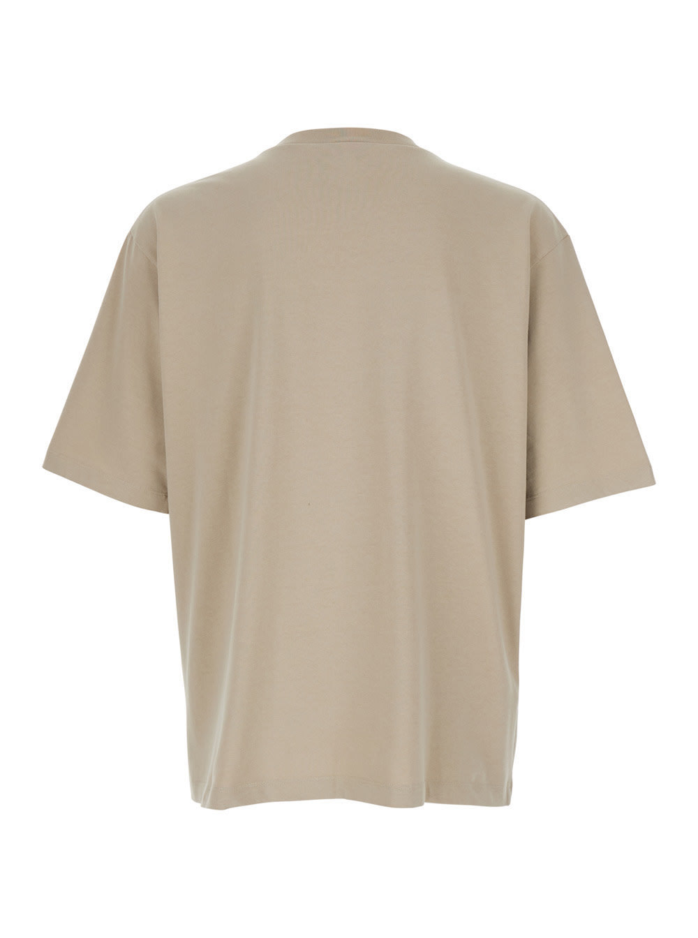 【送料&関税込】Dsquared2 Beige Crewneck T-shirt With Maxi L