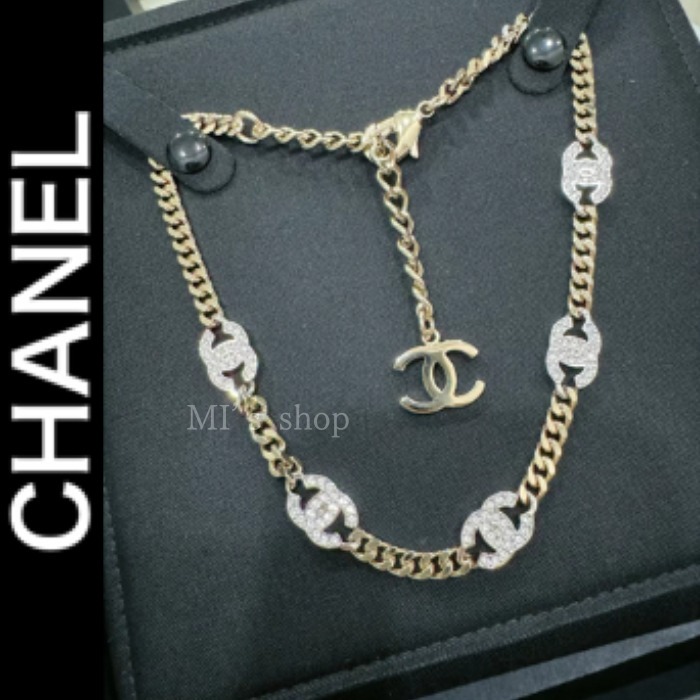 【小さなCCロゴが上品で可愛い♪】CHANEL チョーカー