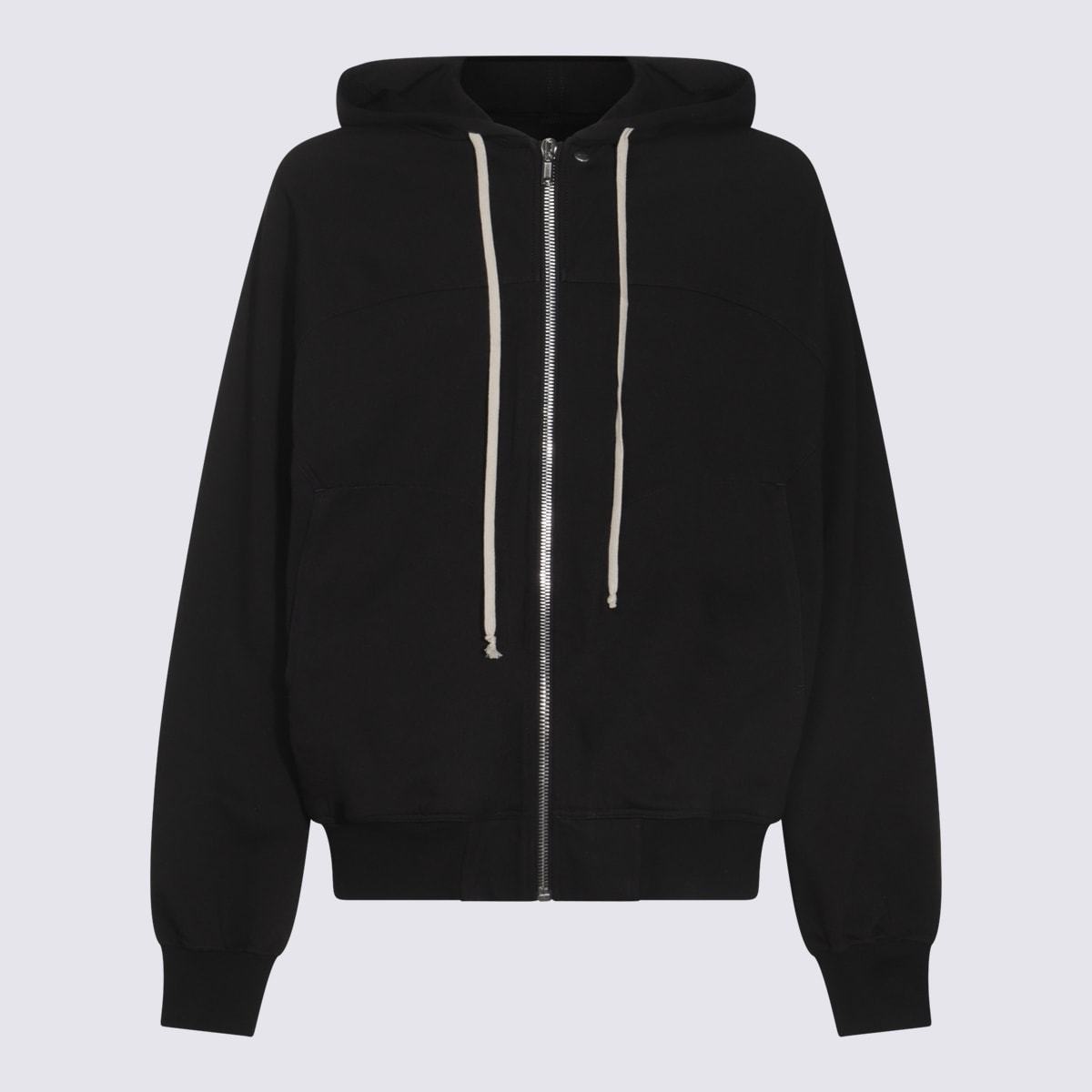 【送料&関税込】Rick Owens Black Cotton Sweatshirt