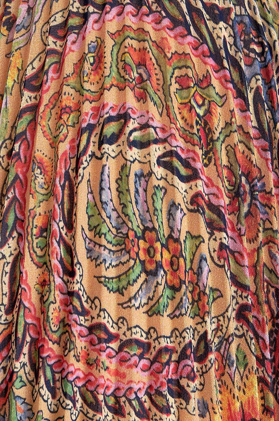 ETRO フローラル ペイズリー プリーツ ミディ スカート 希少【ETRO】フローラルペイズリー プリーツ ミディスカート