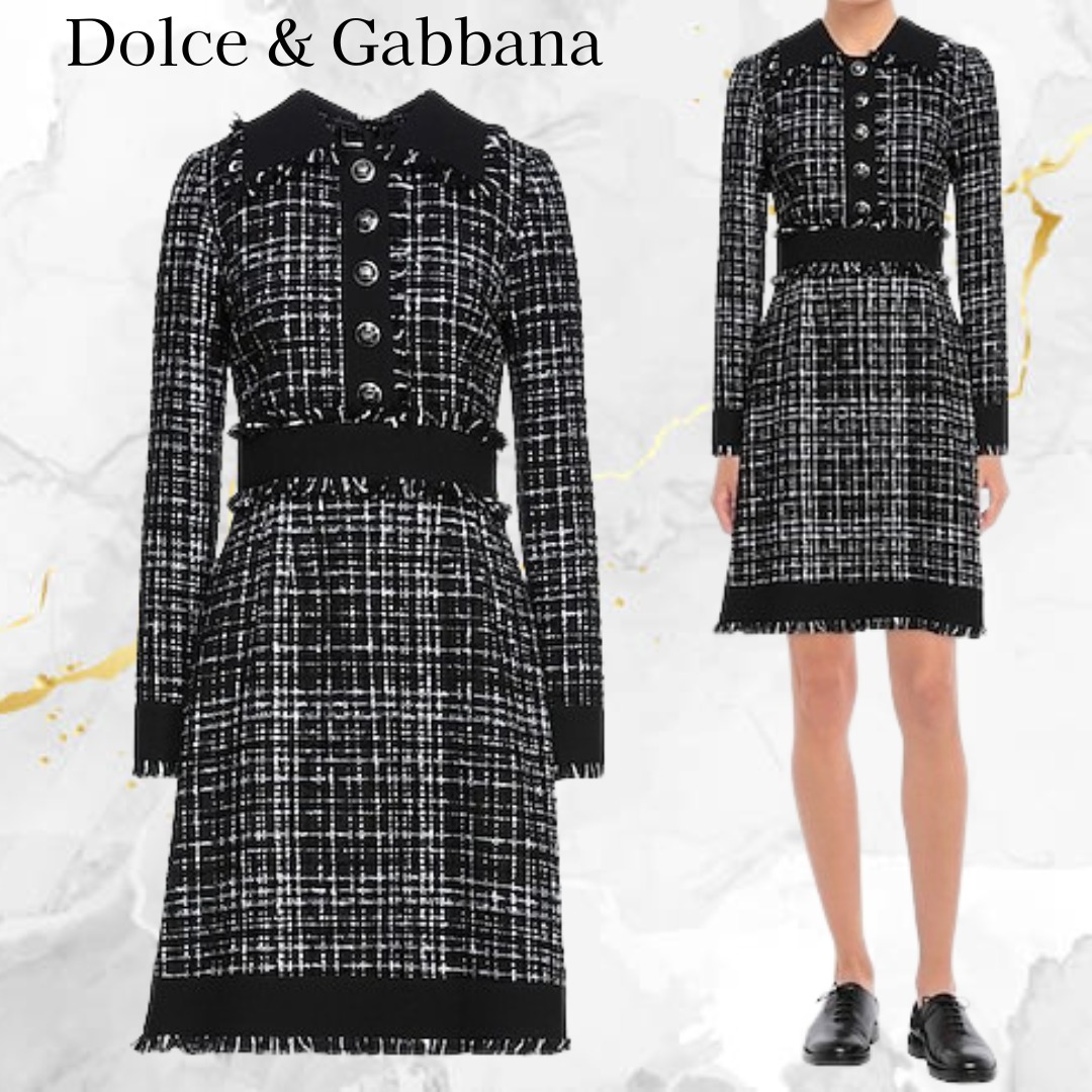 Dolce & Gabbana☆ツイード ミニワンピース ドレス