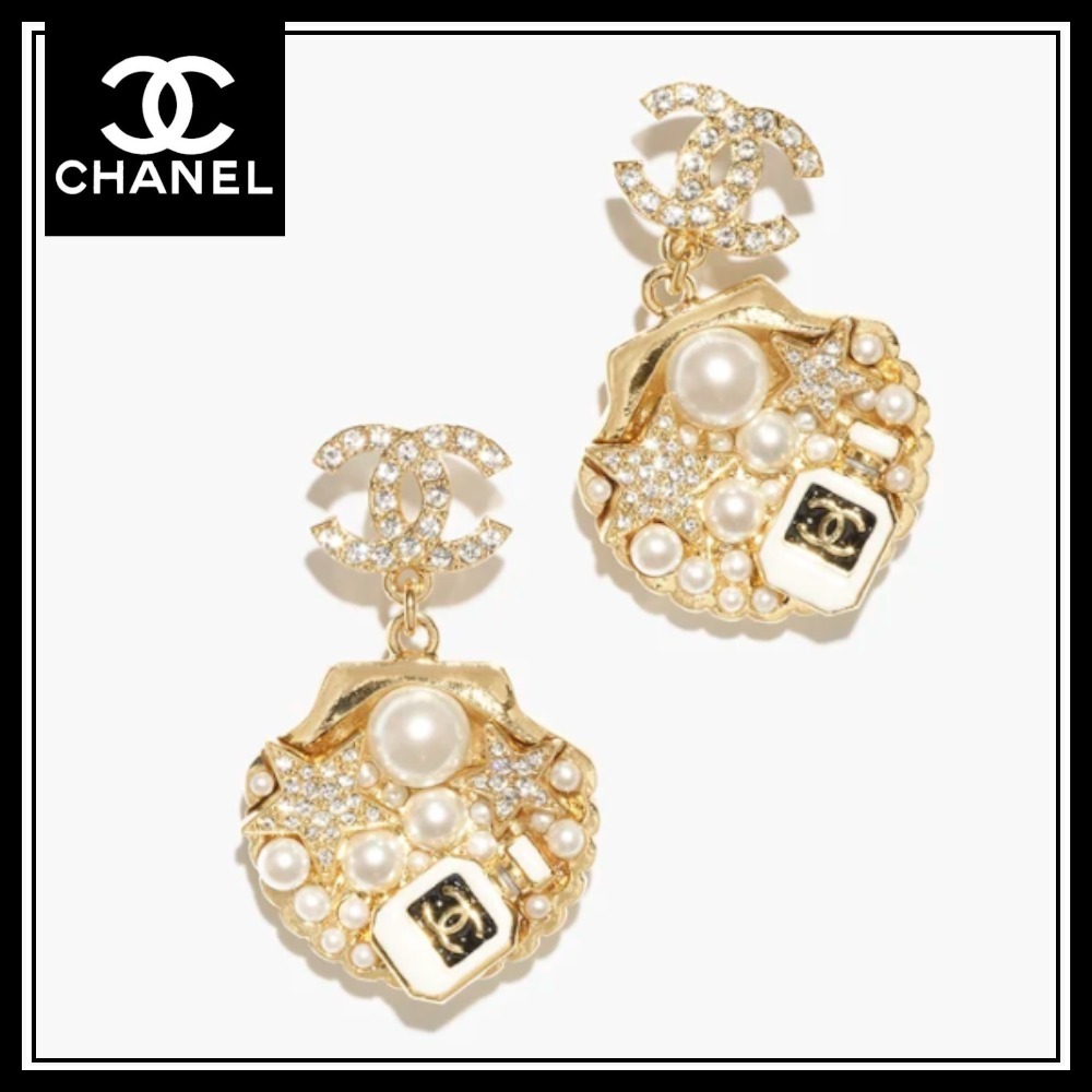 ＊オシャレな貝殻デザイン＊【CHANEL】シャネル ピアス