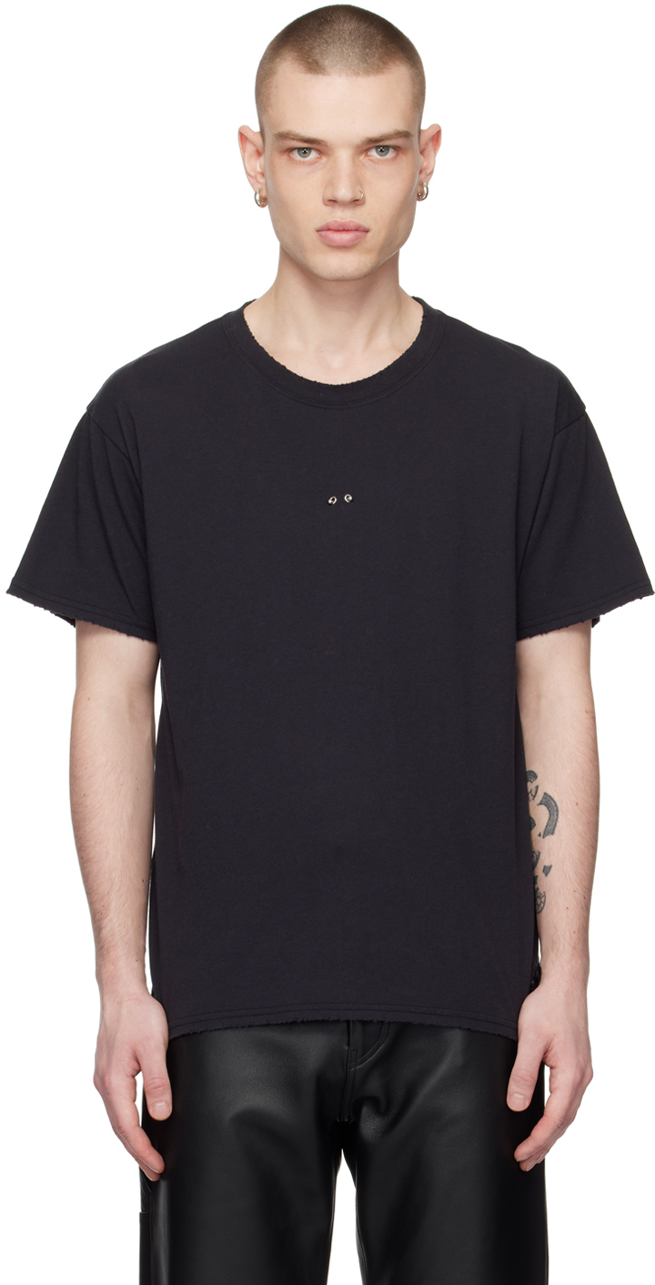 【関税込み】ALTU ブラック ディストレス Tシャツ