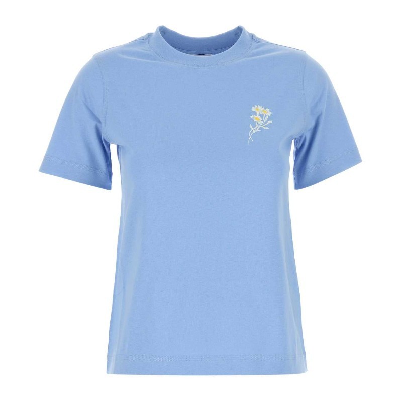 Tシャツ・カットソー Burberry SS25 Cerulean blue cotton t-shirt (8102708 C2062)