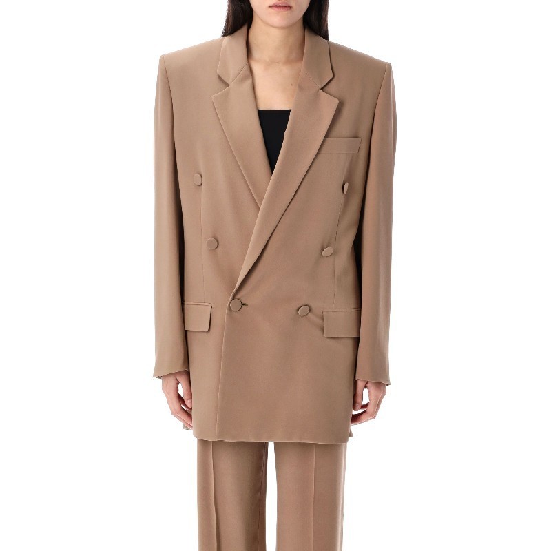 ジャケット Saint Laurent JACKET DB 6 BTN CAPPUCCINO (812441Y7I21 2141)