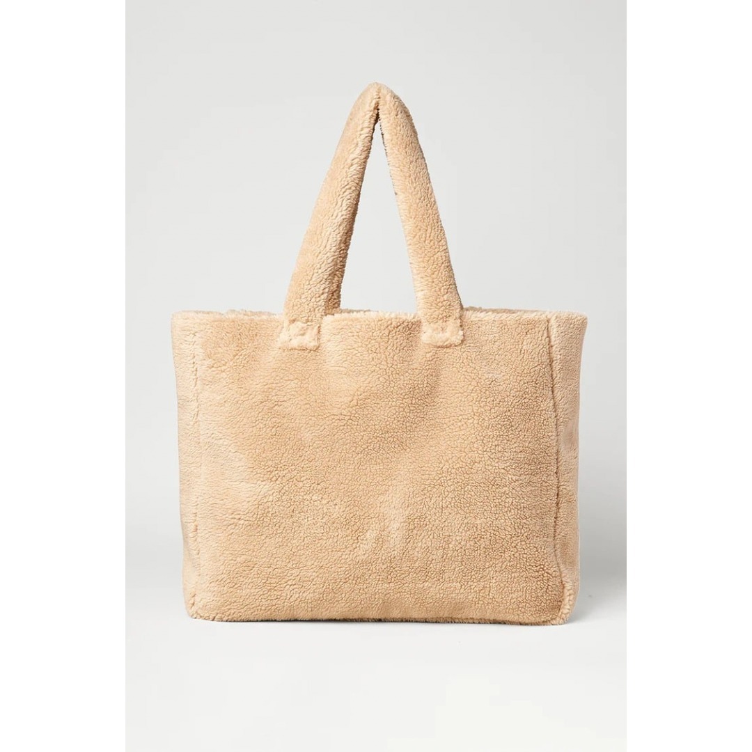 関税送料込【ALO Yoga】トートバッグ ボア ロゴ BG/WH/BK (ALO