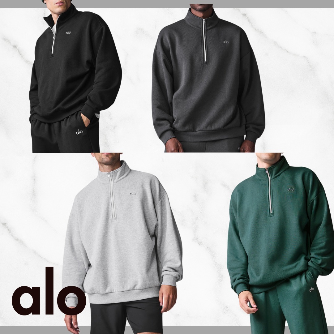 【alo yoga】アコレード 1/4 ジップ プルオーバー