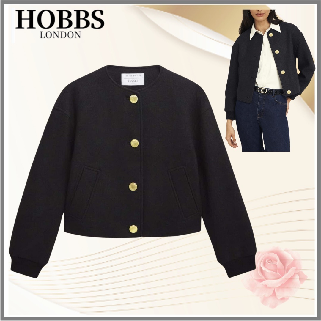 【HOBBS LONDON】ウールエルシャムボンバージャケット