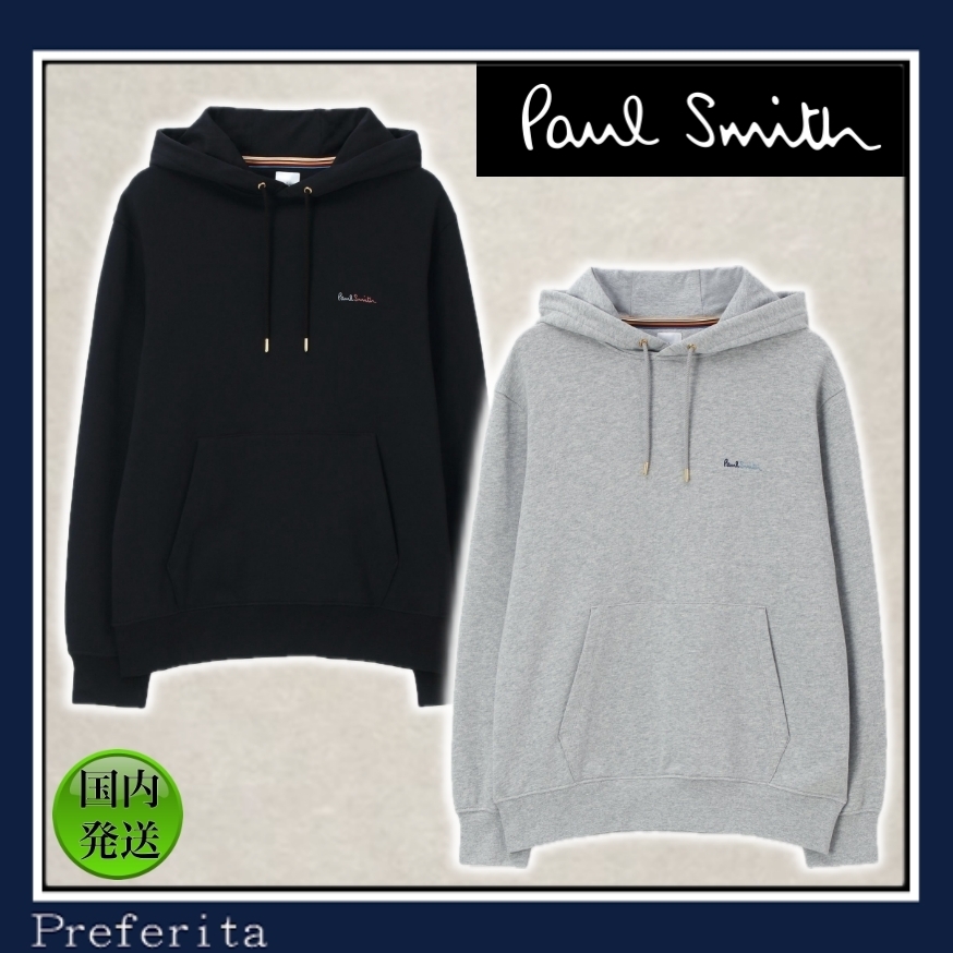 【Paul Smith】ランダムスペル パーカ ロゴ 刺繍 パーカー 長袖