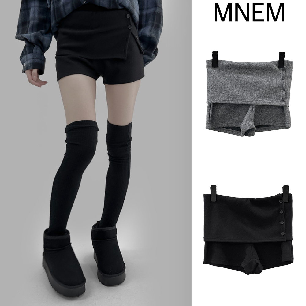 【mnem】Dew fold shorts