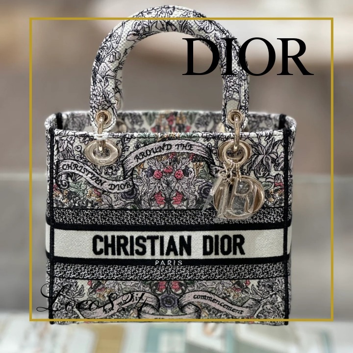 【アクセントに】ディオール ミディアムバッグ Dior Lady D-Lite