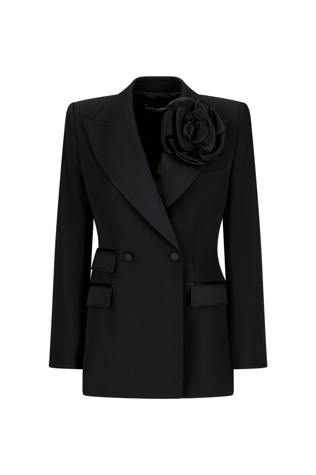 【関税込み】DOLCE&GABBANA JACKET WITH ROSE