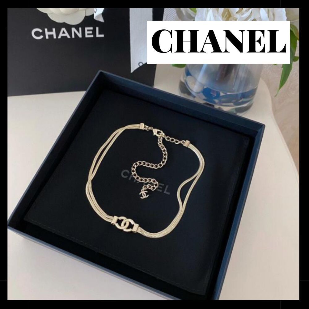 【こなれ感が一際UP♪】CHANEL★チョーカー Gold