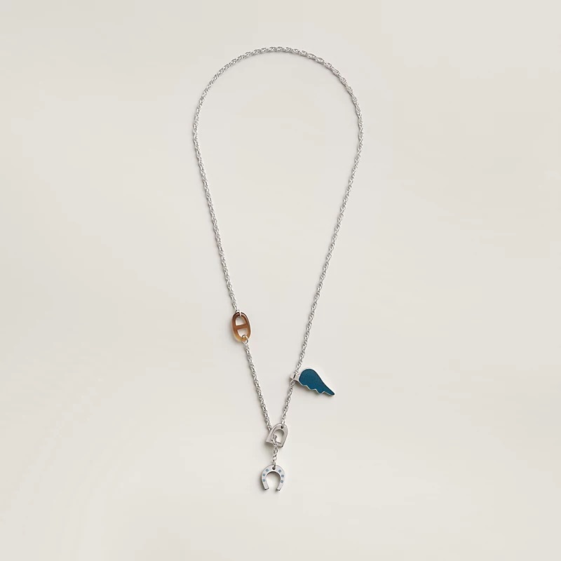 【モチーフパーツが可愛い♪】HERMES★ネックレス《Bon Voyage》