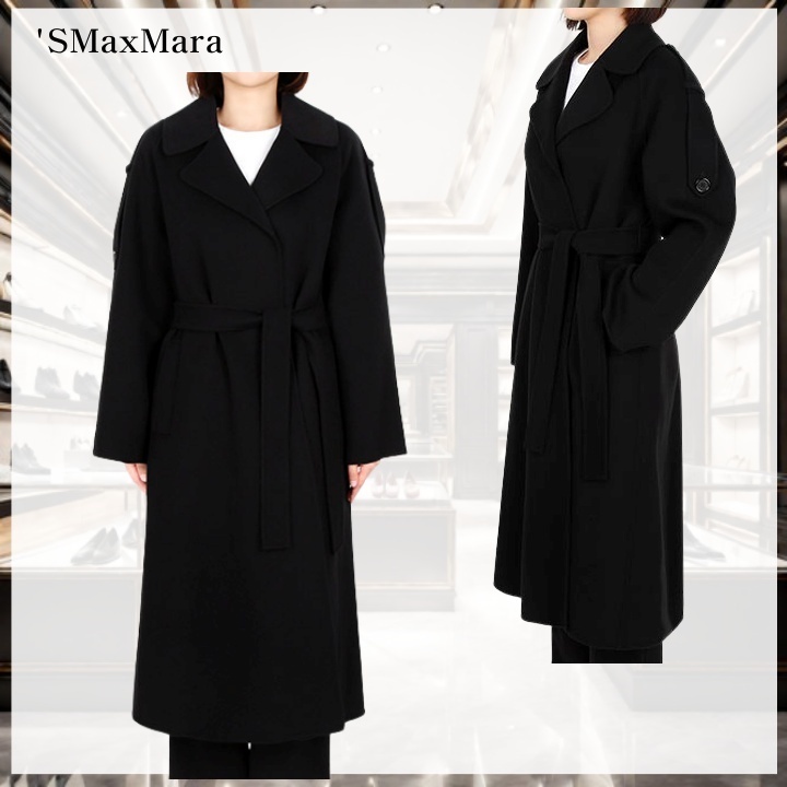 【'SMaxMara】BEATOロングウールコート ガウンコート