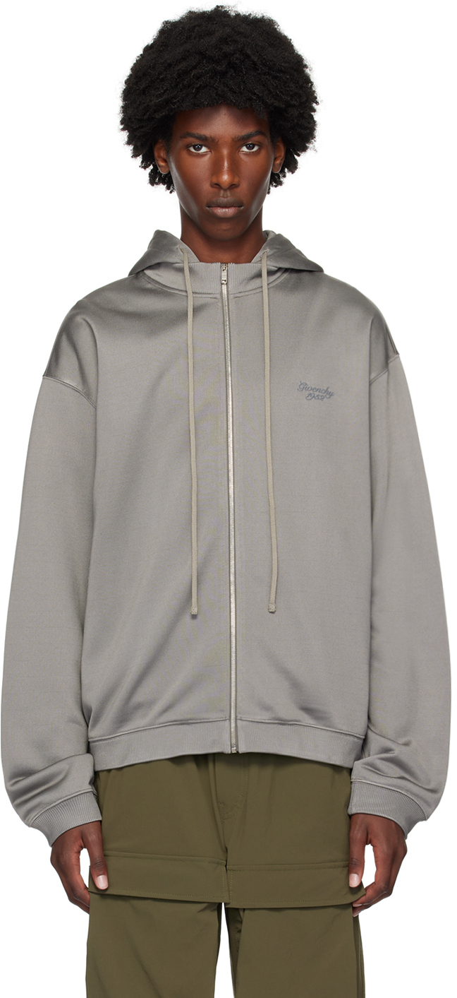 【関税込み】Givenchy グレー ジップフーディ
