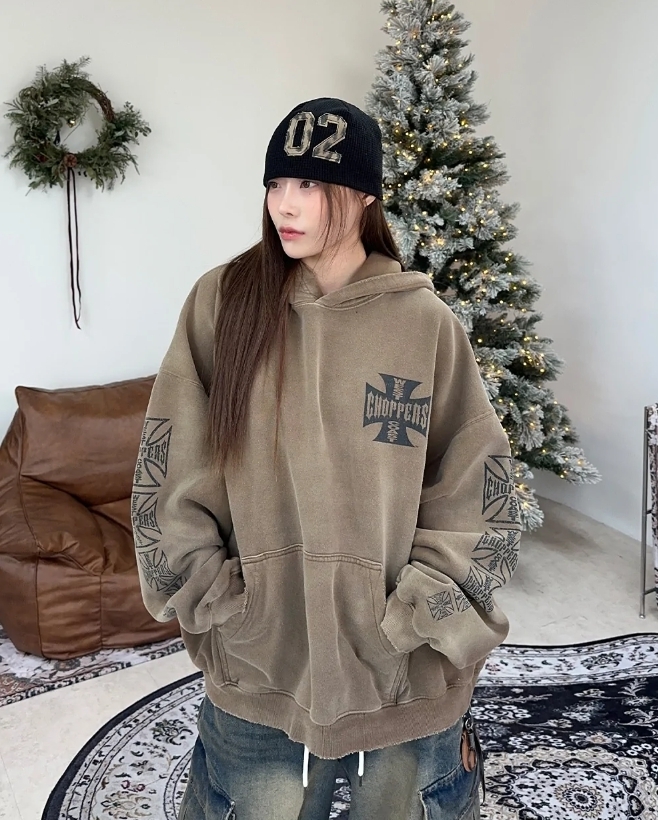 【SATIIIZ】Leos West Dyeing Hoodie