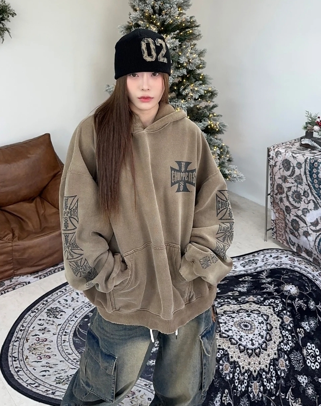 【SATIIIZ】Leos West Dyeing Hoodie